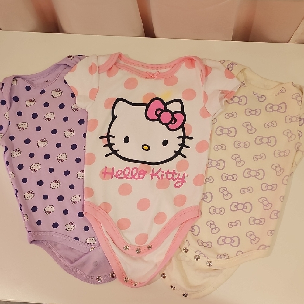 Hello Kitty Kids One Piece Set - Pink, Purple, Cream